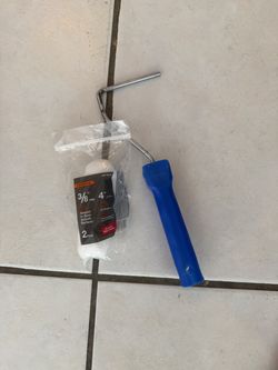 Mini Paint Roller with 2-Pack 4" Refills