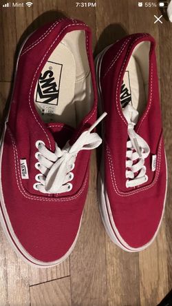 8.5 red vans classic