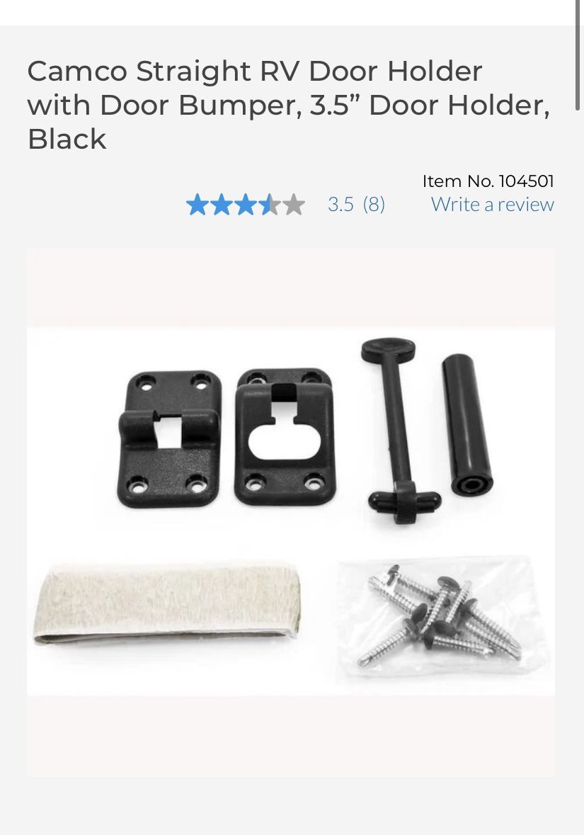 Camco rv door holder kit