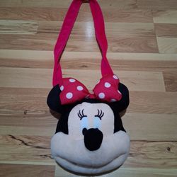 Pre-Owned DISNEY Plush Minnie Mouse Crossbody Bag Purse like New