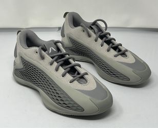 Adidas Anthony Edwards 1 Low Top Basketball Sneakers Gray Lace-Up Sz 6Y JS1769