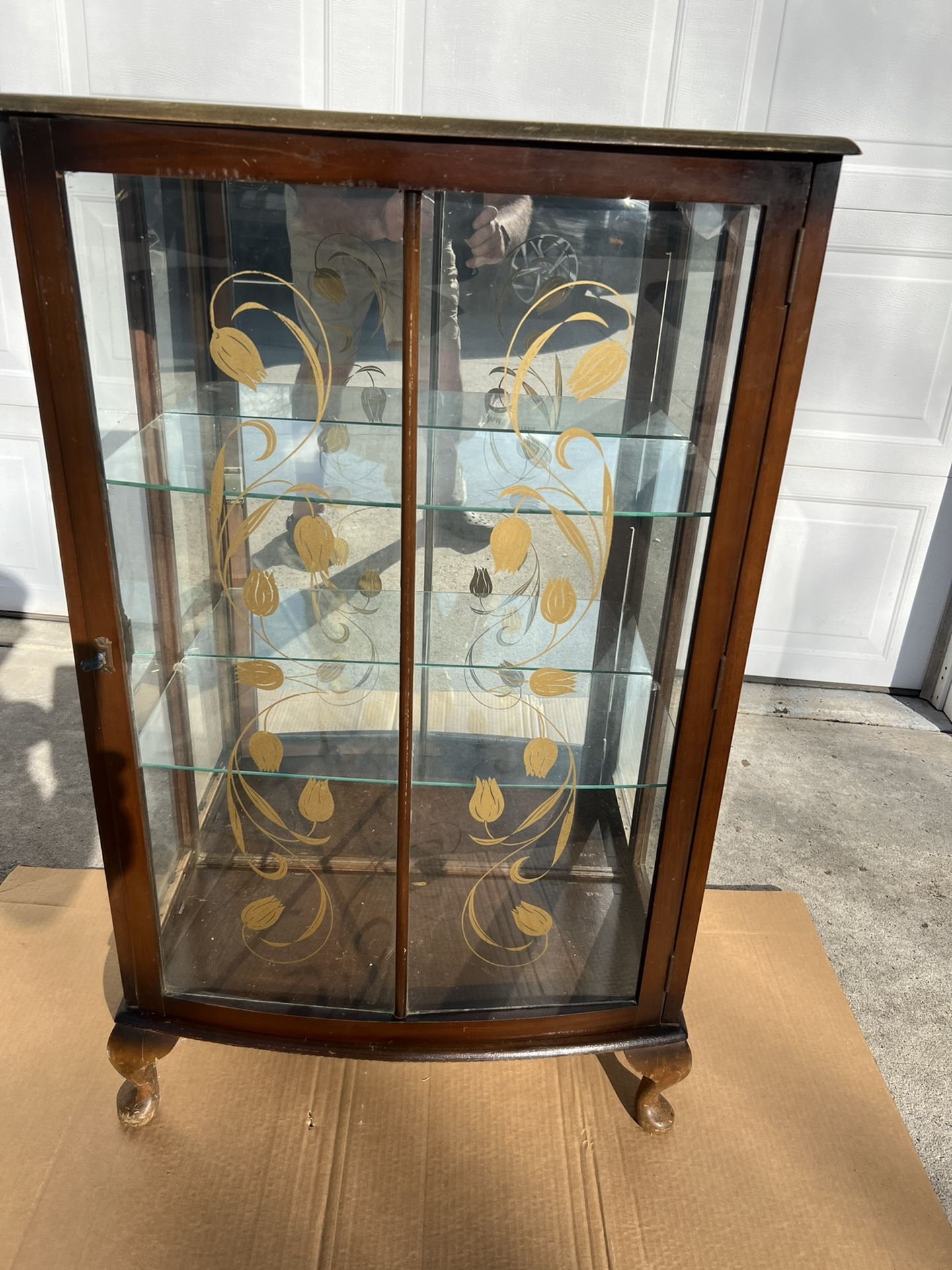 Antique Glass Display Cabinet