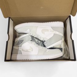 Nike Air Jordan 1 Mid Grey Camo Size 9.5