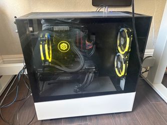 Gaming PC and monitor