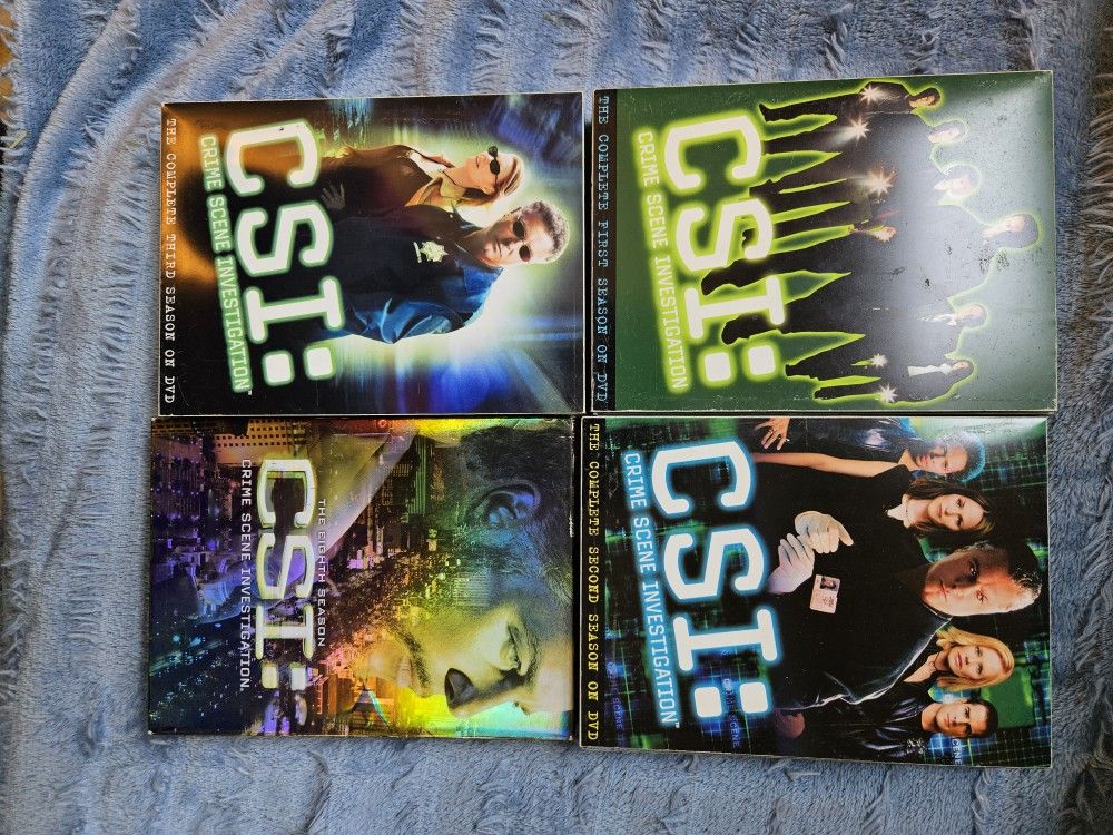 CSI DVDs (Seasons 1-3, 8)