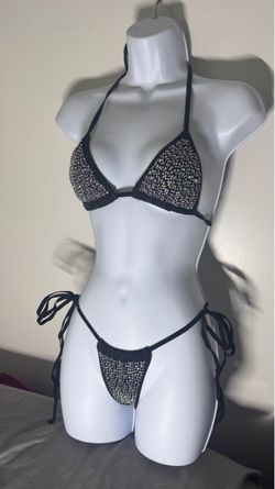 2 pc Rhinestone bra & panty