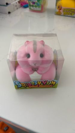 Pink hamster squishy