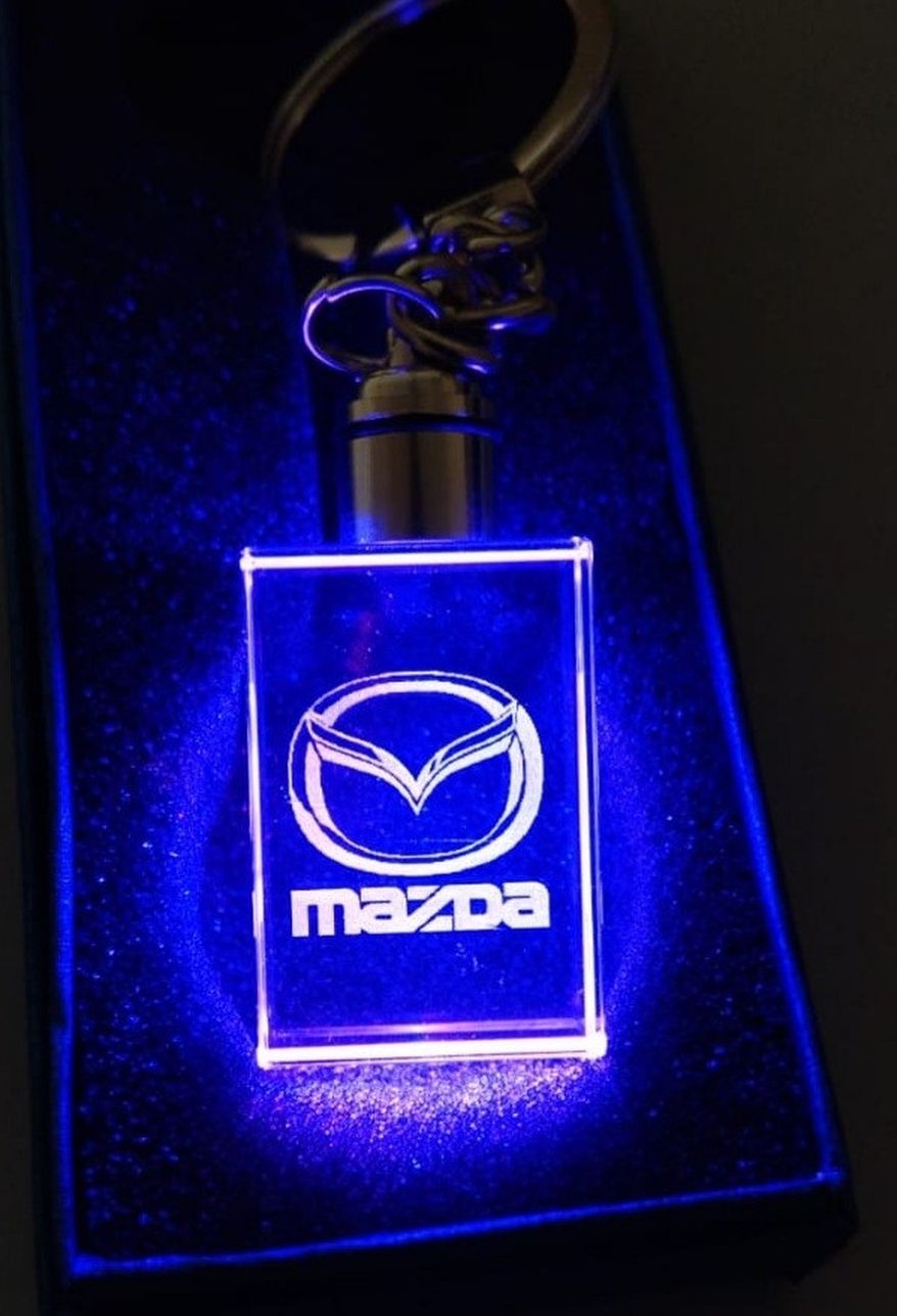 Mazda Laser Engraved Led Keychain
