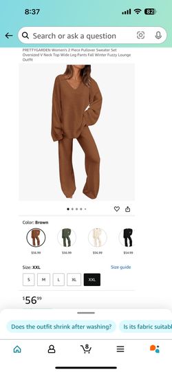 PRETTYGARDEN Women's Two Piece Sets SIZE XXL $13