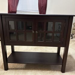Dark Wood Console Table