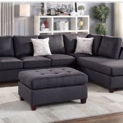 Sectional Sofa + Ottoman