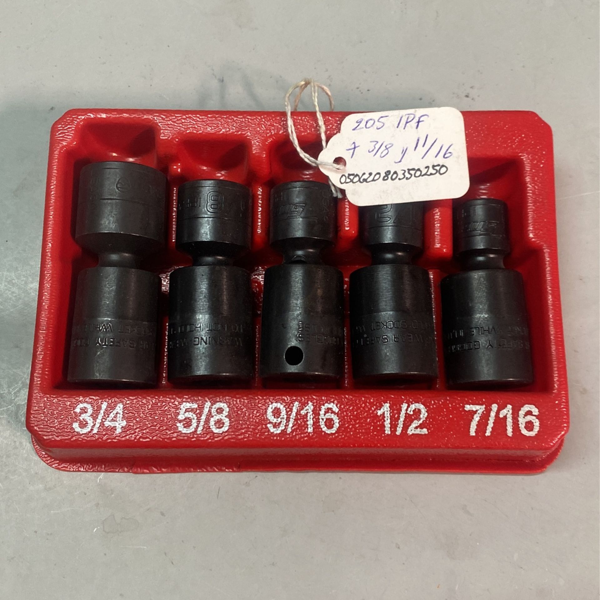 3/8” Drive Swivel Impact Snap On Set New