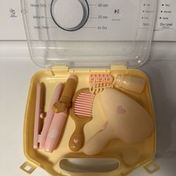Toddler, Child, Girl, Beauty Salon, Hair Styling Set Plastic Pretend Box Play