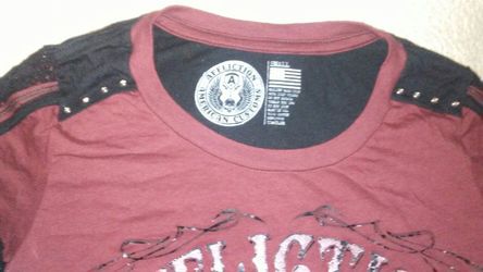 Affliction lace long sleeve