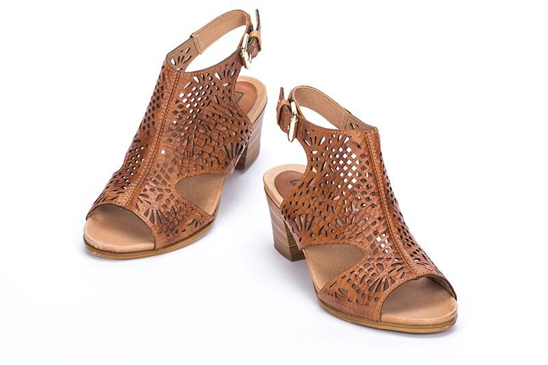 Pikolinos Cut Out Leather Sandals