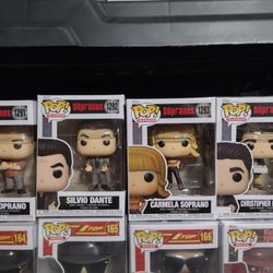 4 Brand New The Sopranos Funko Pop Set.