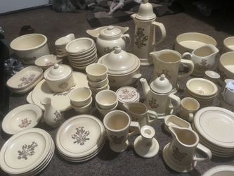 Antique dish set