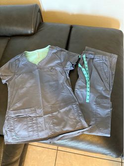 Gray scrubs
