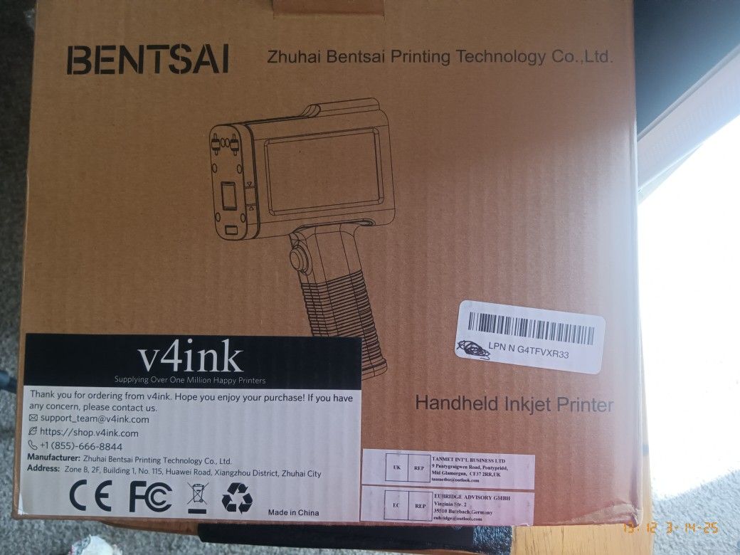 Bentsai Handheld Inkjet Printer 