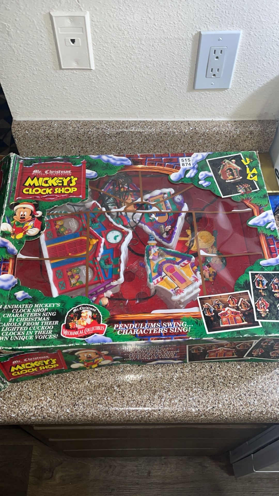 Vintage 1993 Mr Christmas Mickey Mouse Disney Music City Display