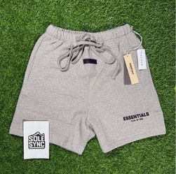 Medium Dark Oat Essentials Fear Of God Shorts