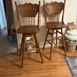 Wood Barstools 