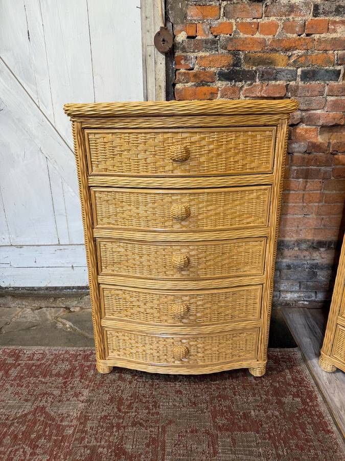 Wicker Chest Of Drawers - Free Delivery