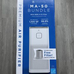 Medify Air Premium Air Purifier MA-50 Bundle W/ HEPA H-13 Filter + Bonus Filter