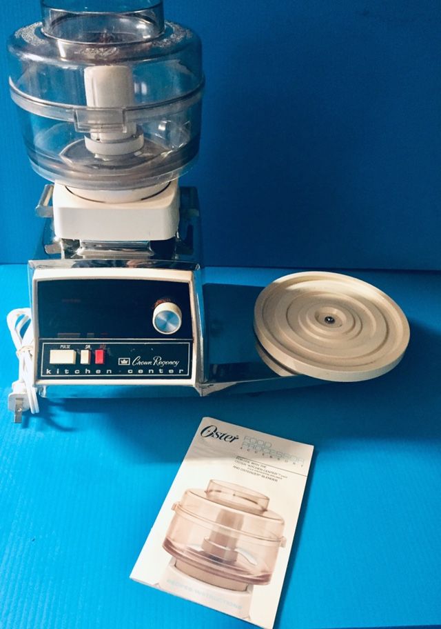 Vintage Oster Regency Kitchen Center Food Processor Blender Juicer