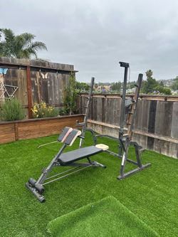 Cable machine and bench