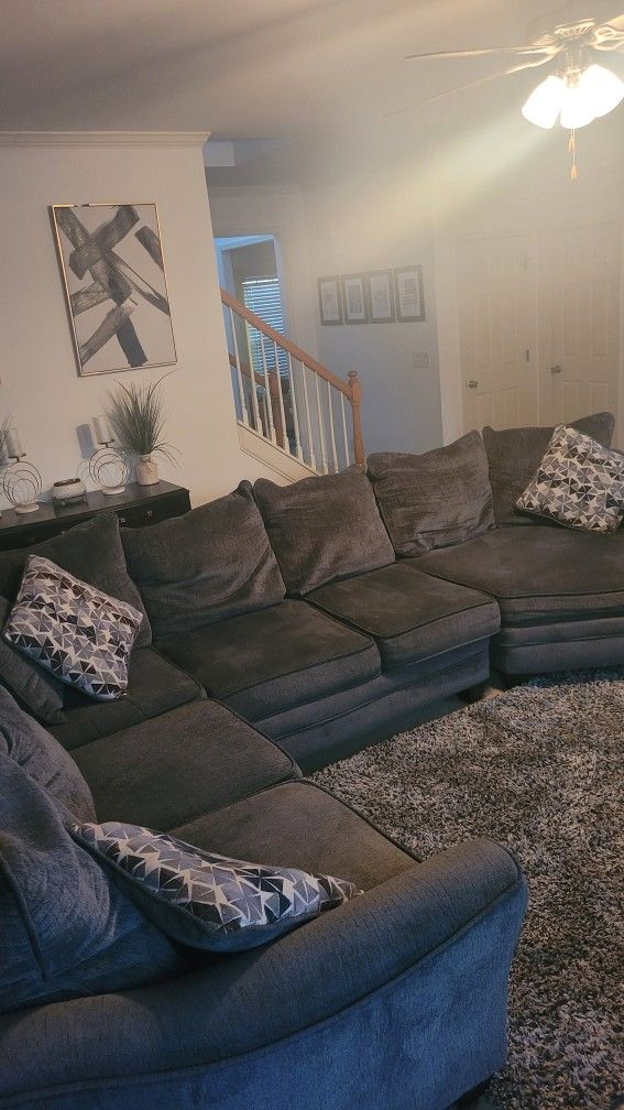 Gray Tide Anchor 3-piece Sectional