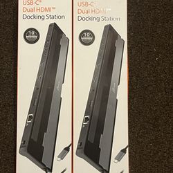 Usb/C Dual Docking Station New