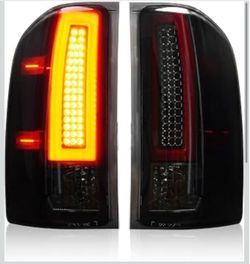Tail Lights Assembly [LED Kit] Fit for Chevy Silverado 1HD 3500HD 07-14, for GMC Sierra 3500HD 08-14, for Sierra Denali 3500 11-14 with Dual R