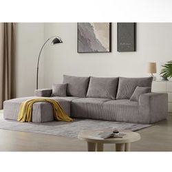 Grey MODERN Sectional Sofa 