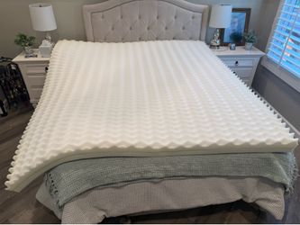 🛏️✨ KING SIZE MEMORY FOAM MATTRESS TOPPER – LIKE NEW! ✨🛏️