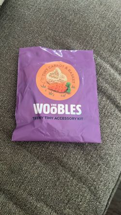 New $20 woobles tiny carrot & basket accessory kit