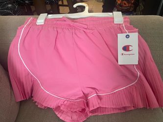 Champion Pink Pleated Athletic Shorts
