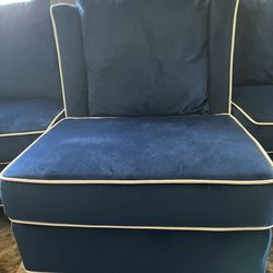 Blue Multi Piece/detachable Couch  (6pieces)