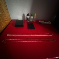 2 Gold Rope Chains 