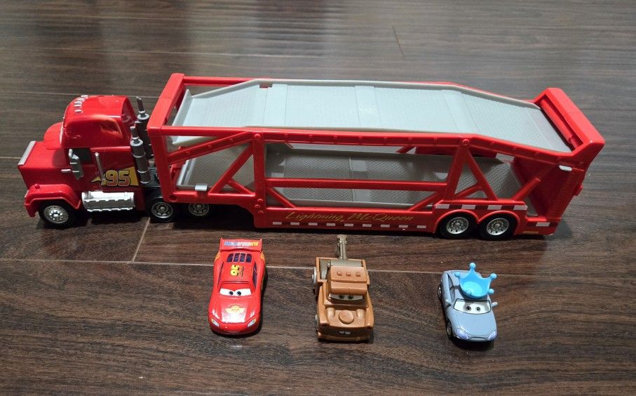 disney cars mack hauler and cars 