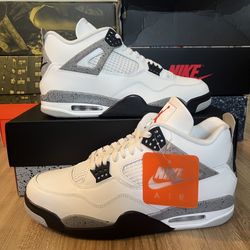 Jordan 4 Retro White Cement (2025) - 11, 11.5, 12