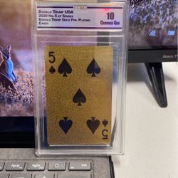 Donald trump 2020 Crowned Gem 10 Trading Card 