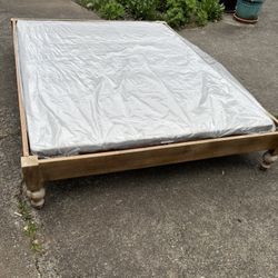 Solid Wood Bed Frame. Queen size. 