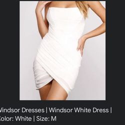 Windsor Women/Teen White Dress Tube Top Size Medium 
