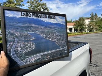 Large Vintage Lake Mission Viejo Framed Picture
