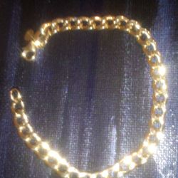 6MM Link 14kt Yellow Gold Link Bracelet