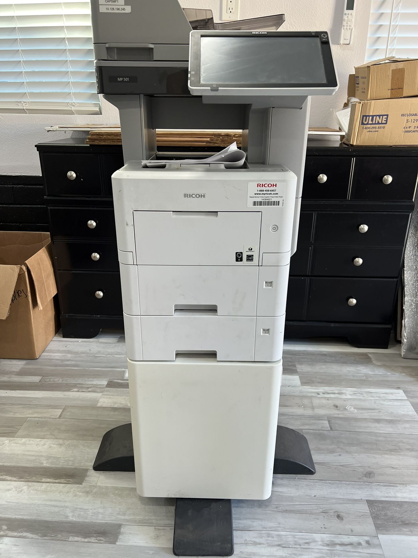 Ricoh MP 501 SPF- Multifunction Laser Printer Used $180 OBO