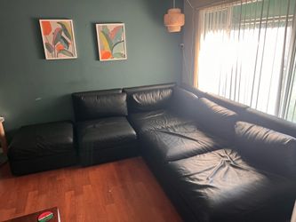 IKEA leather modular sofa