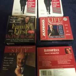 Dr. Phil McGraw. 6 Sets Of Cds. Some Have 6 Disc Set And Some Have 5 Disc. We Talk Price. You Can Take One Or All.