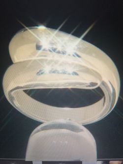 Sterling Silver Polished Cross Over Band Ring Solid 12g heavy